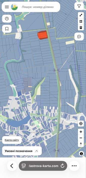 Земельна ділянка по трассі Київ-Одеса