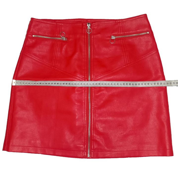 Яскрава спідниця з штучної шкіри Vero Moda (L)