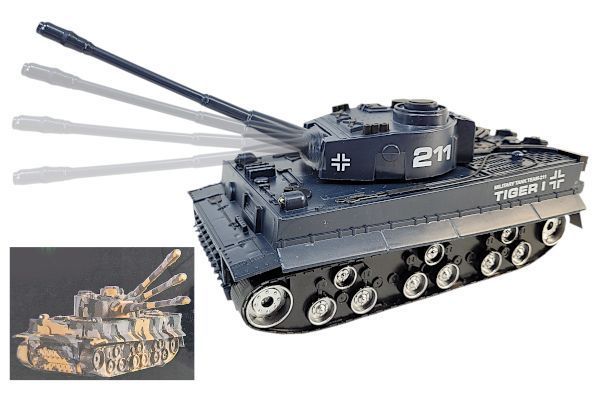 Czołg Na Radio Tygrys R/C Zdalnie Sterowany ze Świecącymi Reflektorami