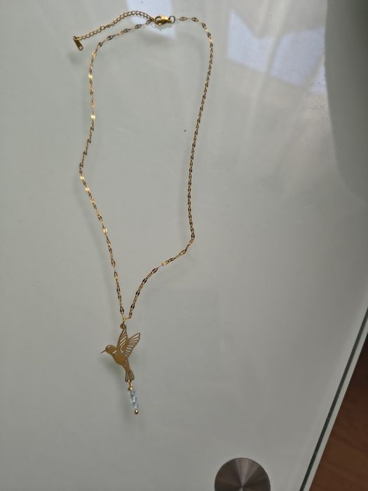 Naszyjnik z kamieniem naturalnym topaz