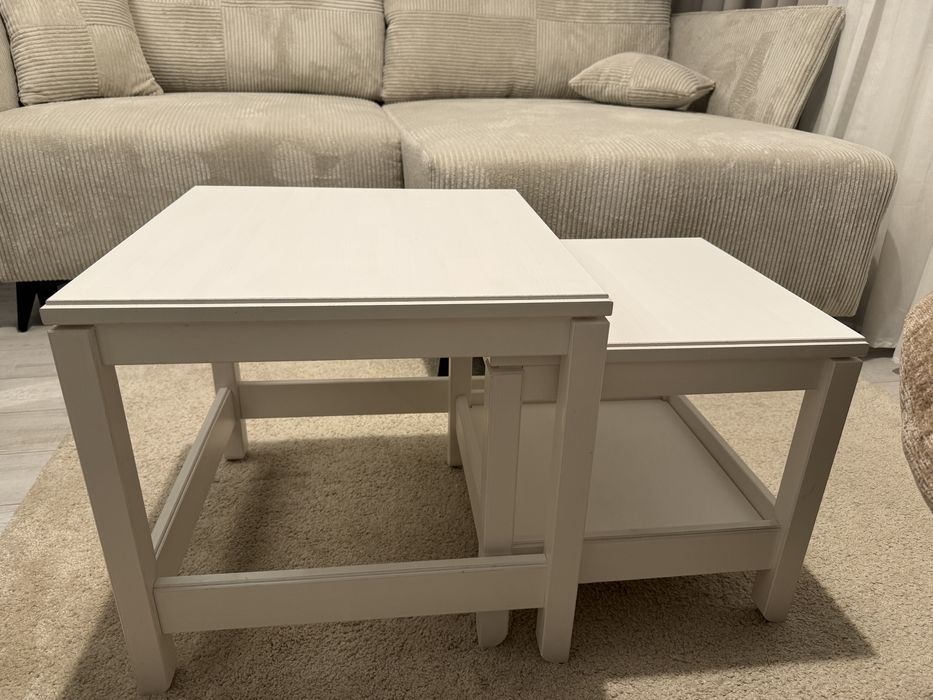 Zestaw drewnianych stolików Ikea Havsta