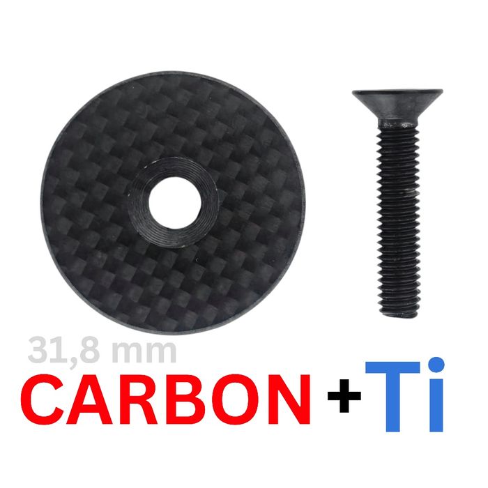 TYTAN + CARBON kapsel śruba mostka sterów szosowy gravel