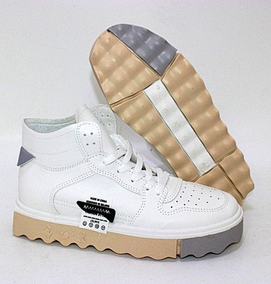 Кросівки-хайтопи білі