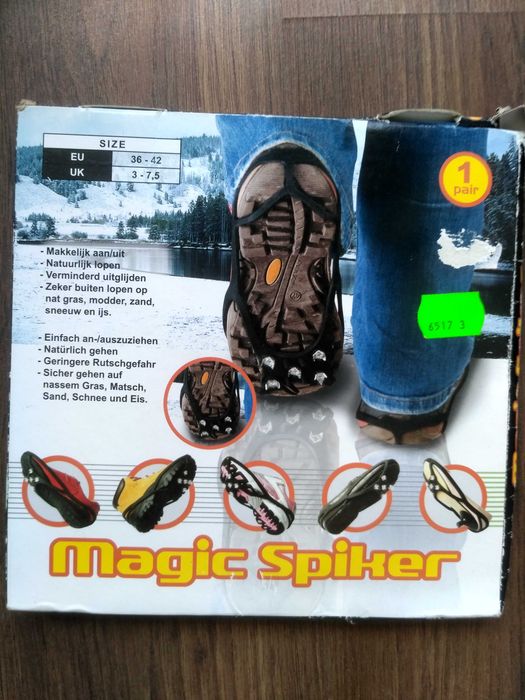 Chwyty do butów Snow Hiking Magic Spiker rozmiar 3 - 7,5 Nowy - Średni