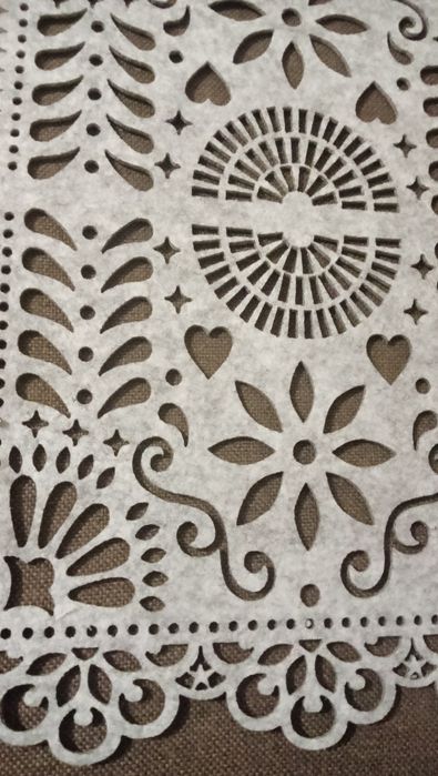 Bieżnik filcowy szary