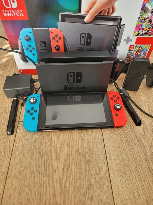 NINTENDO Switch HAC-001 RED&BLUE 32GB bezpiecznie, gwarancja
