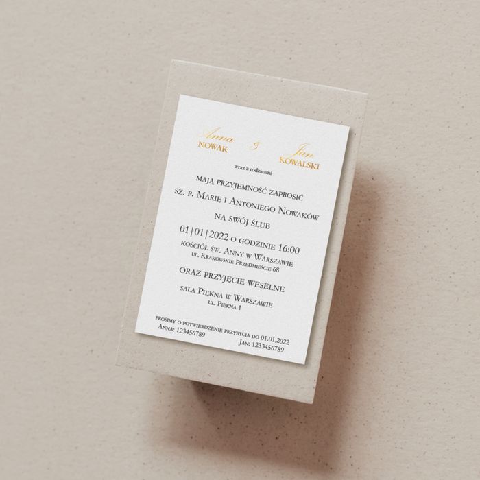 Eleganckie zaproszenia ślubne
