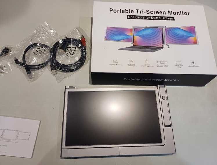 Ekran rozszerzenia 2 monitory  12"do laptopa 13,3-16 " SOOMFON FULL HD