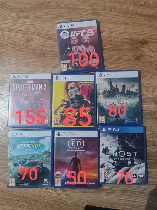 Spider-man 2 UFC 5 Hogwart ghost od tsusima  Jedi ocalały  cyberpunk  th crew motofast