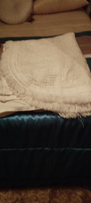 Colcha em lã vintage