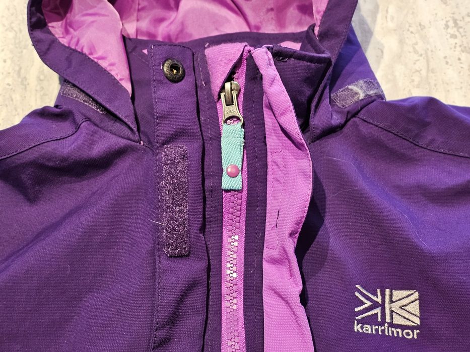 Kurtka Karrimor Weathertite 13 lat 158 wodoodporna oddychająca śliwka