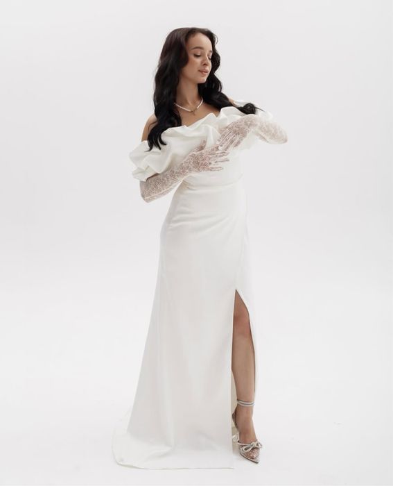 Сукня на розпис, весілля, випускний