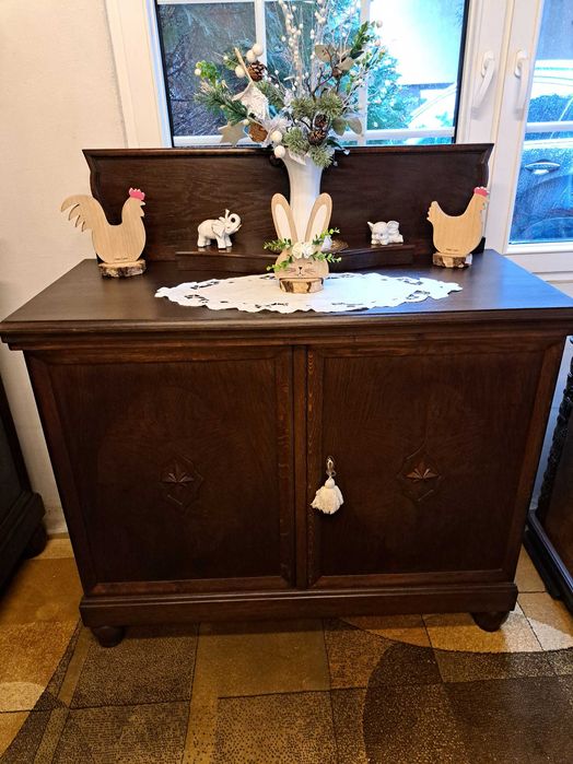 Piękna komoda z nadstawką - secesja