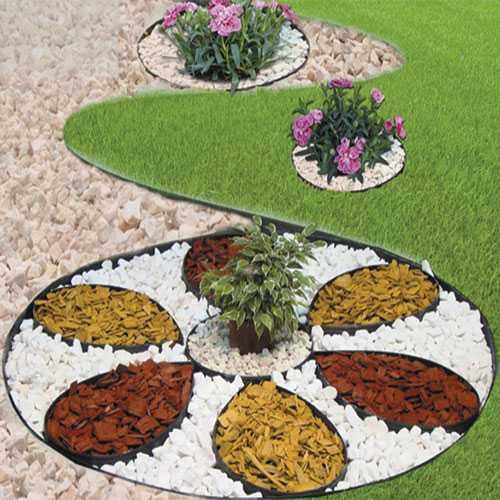 Бордюр садовий універсальний 10м чорний.