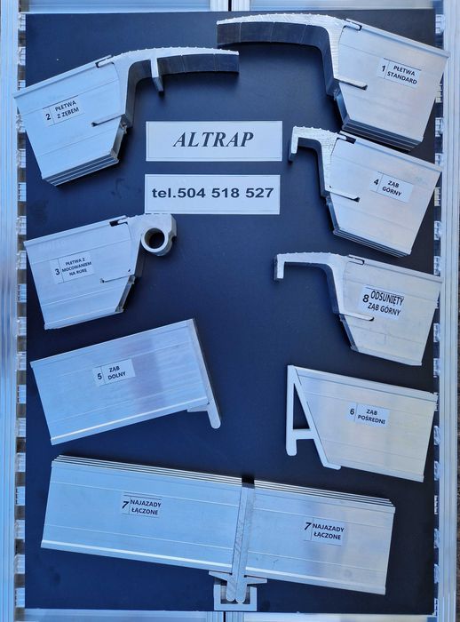 Najazdy aluminiowe ALTRAP - lawety , autolawety 3metry 1,5t
