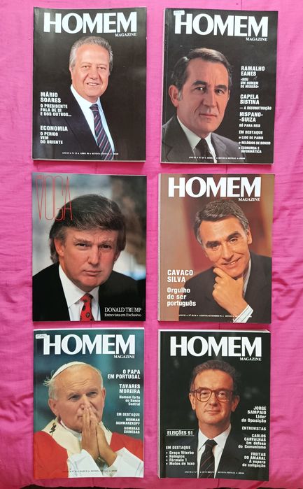 Revistas " HOMEM Magazine " e " Em VOGA "