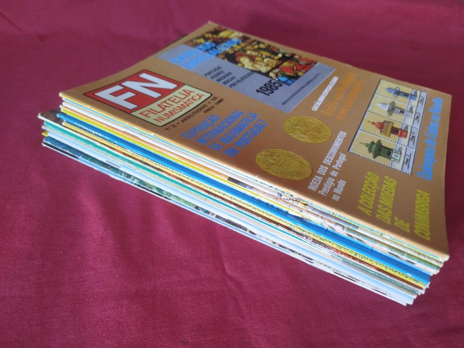 FN Filatelia Numismática - 15 Revistas dos Anos 80