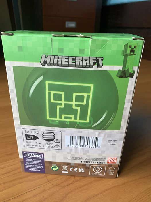 Lampada Led Minecraft
