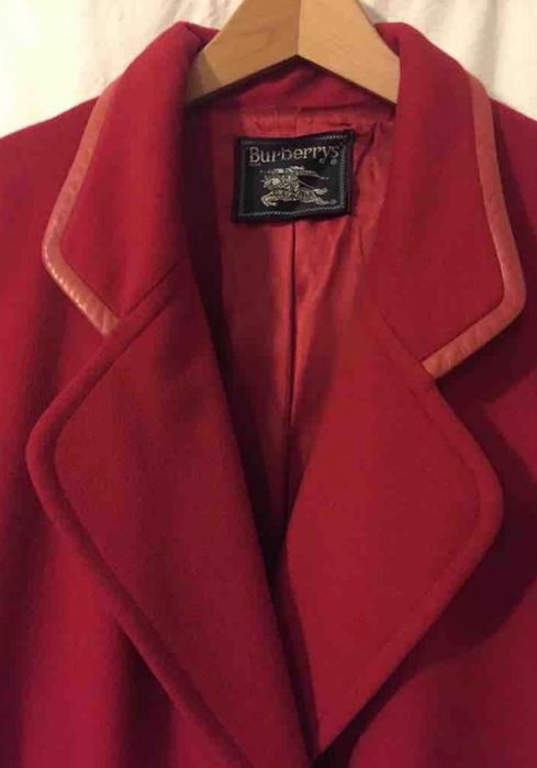 Burberry Ексклюзивне червоне пальто вінтаж