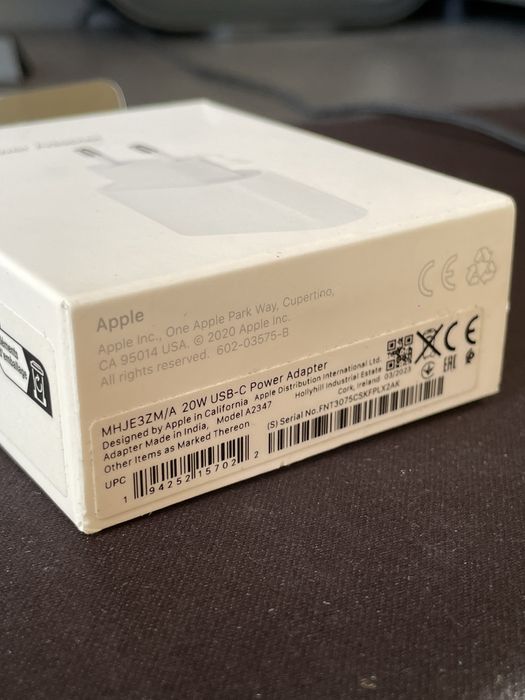 Ładowarka Zasilacz 20W apple orginalny