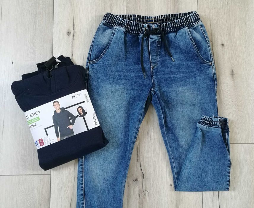 Nowa męska bawełniana bluza z kapturem LIVERGY M
