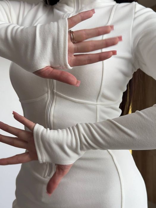 ‼️Теплий жіночій комбінезон тканина пума 42-44, 44-46 - 658 грн