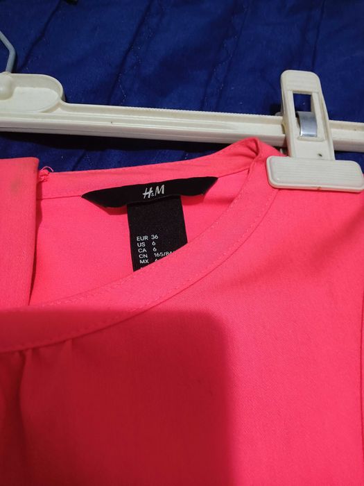 Vestido curto Rosa/Laranja da H&M - Tam. 36