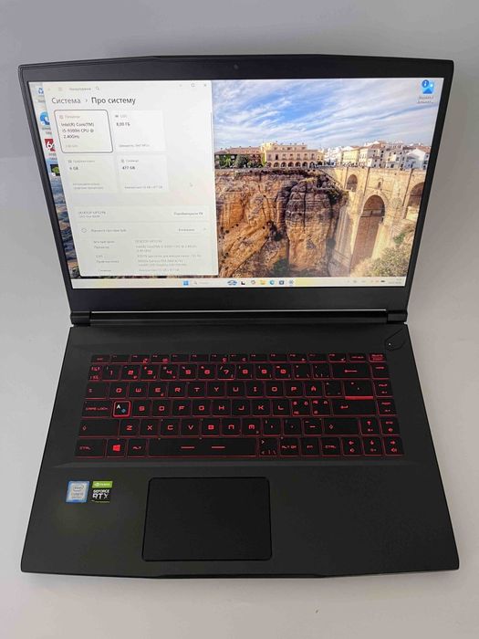 MSI gf65 thin 9sexr i5-9300H ssd 512gb Nvidia RTX 2060 6gb 15,6inch FHD 120hz