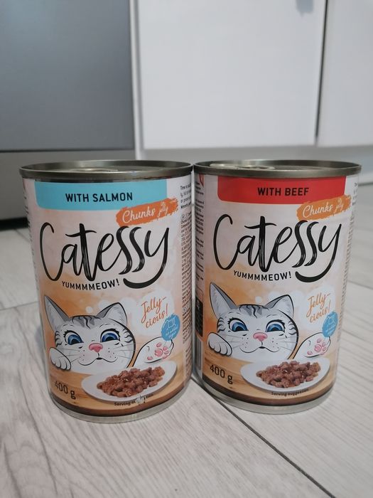 Catessy w galarecie dwa smaki