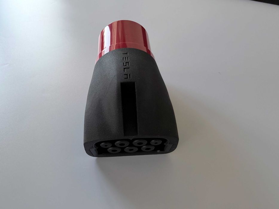 Адаптер, перехідник трьохфазний Tesla 3х16A (червоний) для Mobile Connector gen 1, оригінал