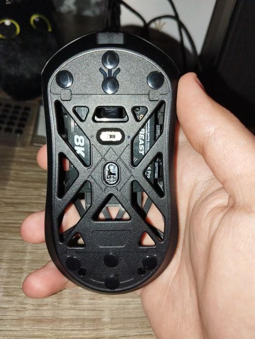 Игровая мышка wlmouse beast mini pro + глайды + грипсы + свитчи