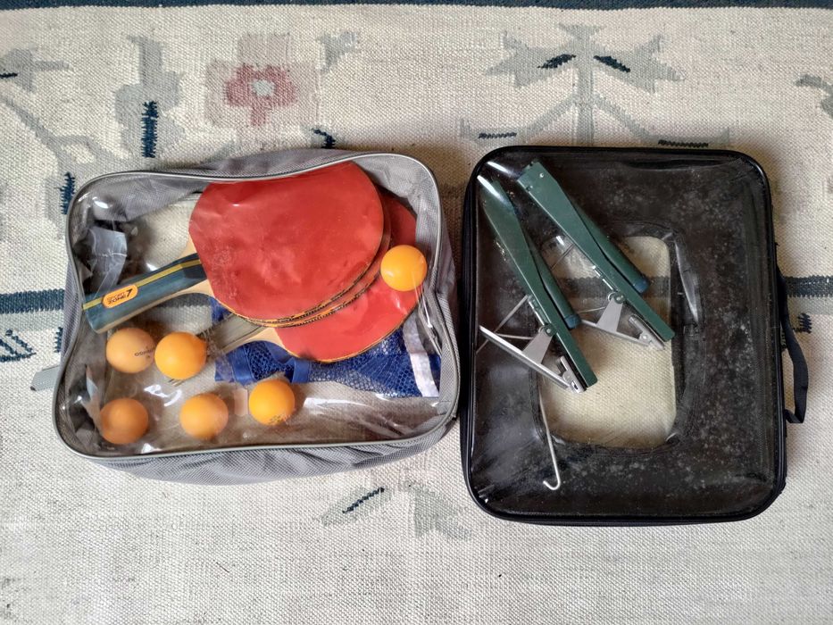 Set de Ténis de Mesa / Ping Pong - Raquetes, Bolas, Rede e Suporte