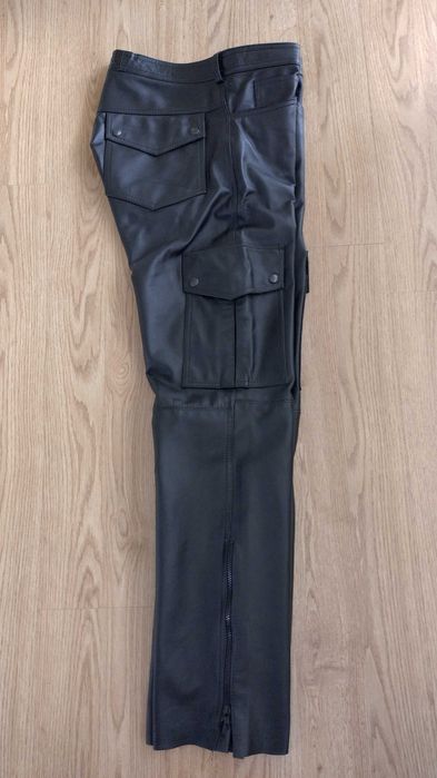 Spodnie skórzane męskie.
