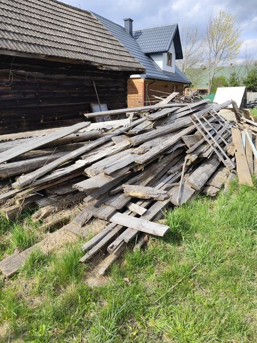 Drzewo na opał  z rozbiórki duża ilość