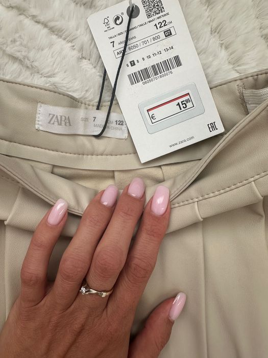 Кожаная юбка Zara рост 122 см