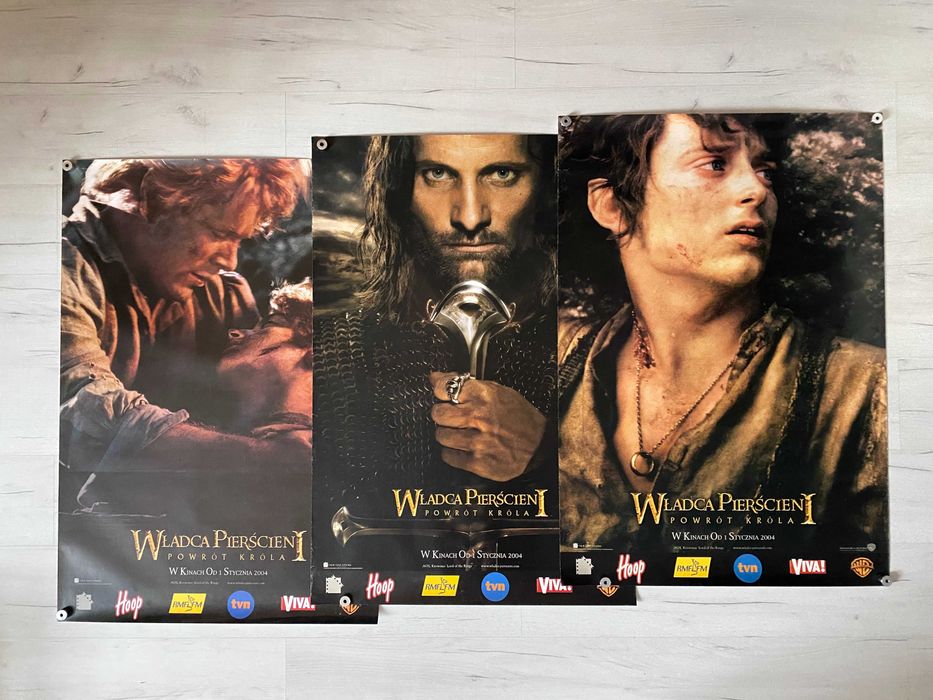 Plakaty filmowe x3 - "Władca Pierścieni. Powrót Króla"