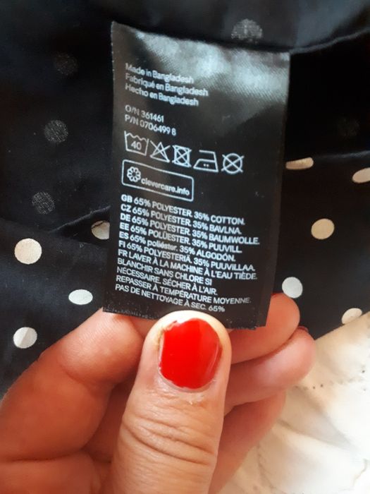 Koszula w kropki H&m slim fit s