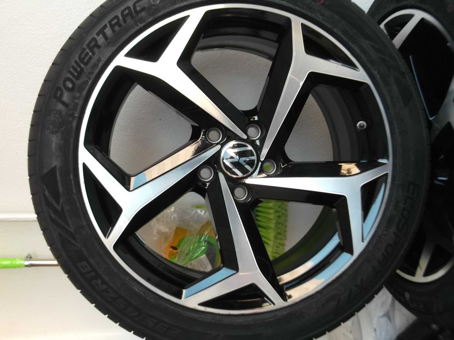 JANTES- 4 JANTES ALU 18" ET 44 -VW AUDI  SEAT originais c/peneus Novos