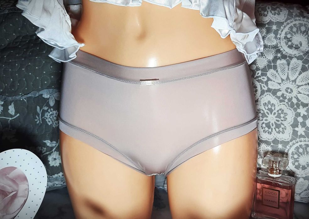 majtki retro panty jedwabny nylon