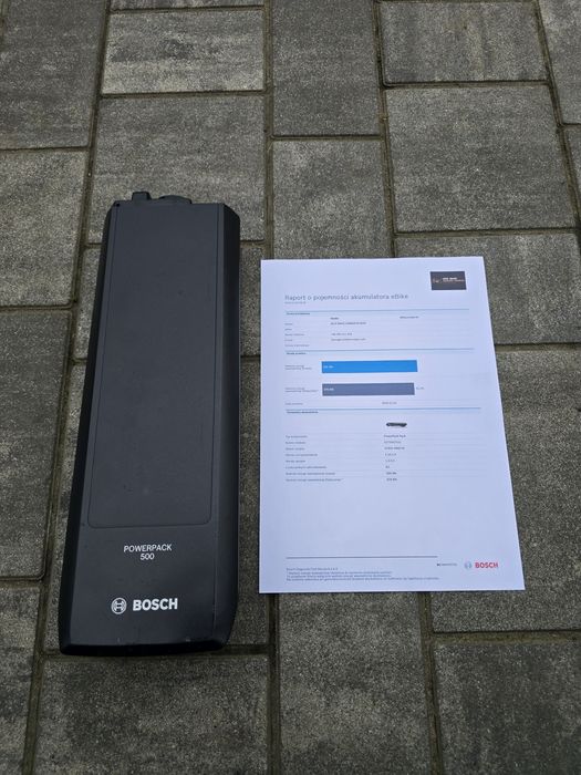 Bateria Akumulator BOSCH POWERPACK 500Wh na bagażnik 82 cykle 95% spra