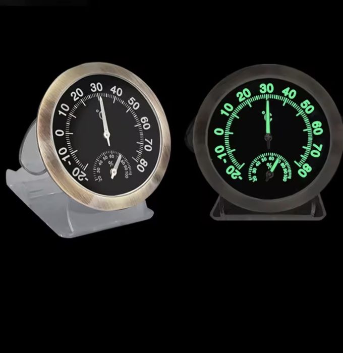 Termometr samochodowy 58 mm., świecący oo