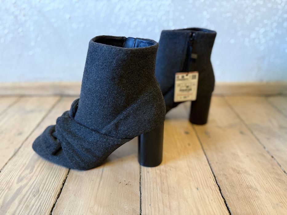 Nowe szare botki Zara,r.39