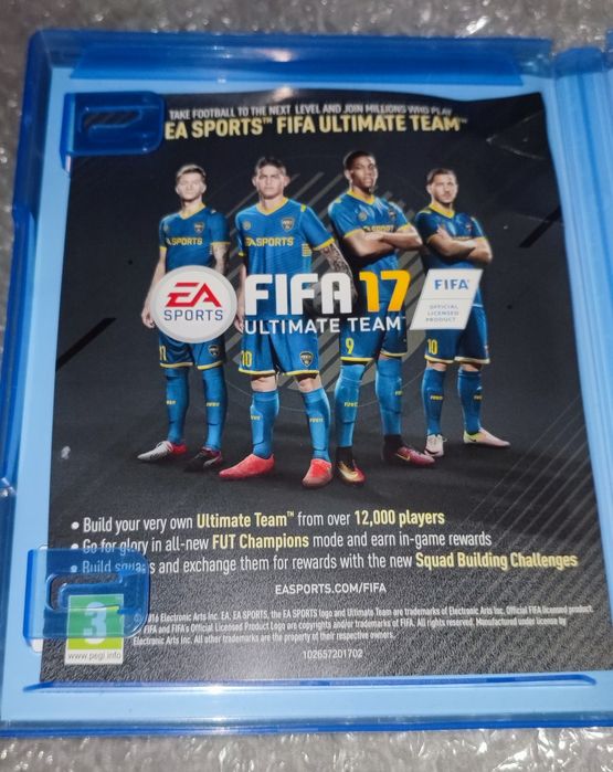 Płyta z grą FIFA-17  PS4 (+PS5) - Sony Playstation 4 + PS5 (original).