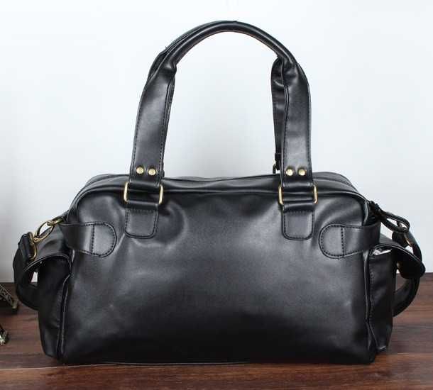 Мужская чоловіча кожаная городская классическая спортивная сумка 2в1