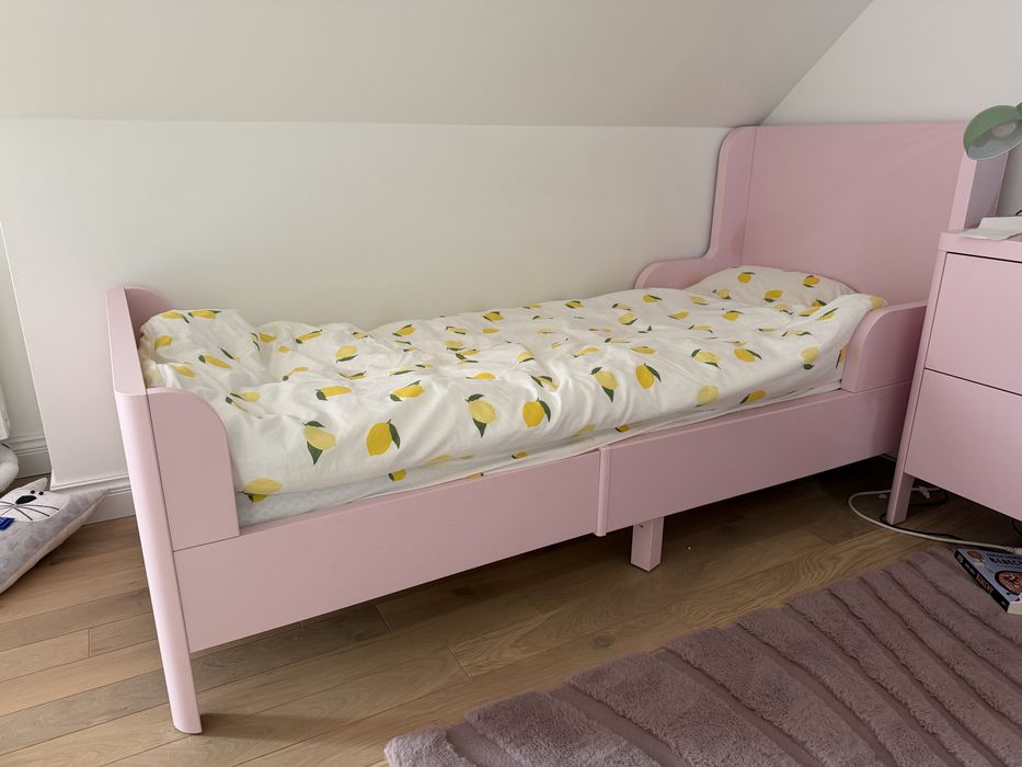 Łóżko ikea busunge + komoda
