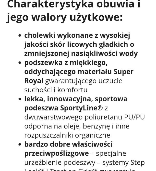 Buty robocze sztolkapy z podnoskiem