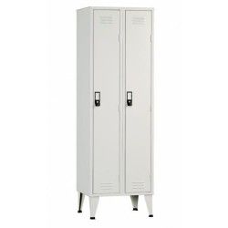Vestiário de 4 cacifos sobrepostos chapa cinza