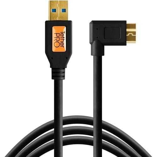 Kabel Tether Tools TetherPro USB 3.0 do Micro-B Right Angle 4,6. black
