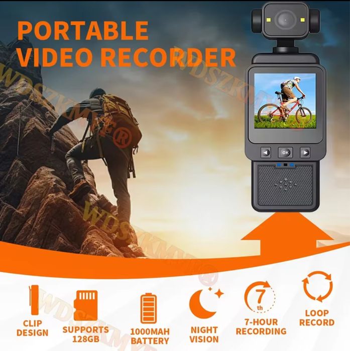 Портативна камера Xiaomi 4K 1080p WiFi + 64gb