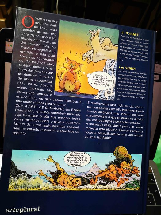 Livro A ARTE DE BEM AMAR, em banda desenhada